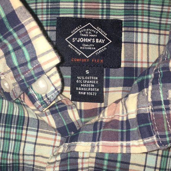 St John’s Bay No Tuck LS Shirt Size Small - Picture 2 of 3
